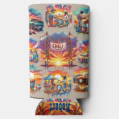 Westerne Chili Cookoff Scenes 1 Seltzer Blikjeskoeler (Achterkant)