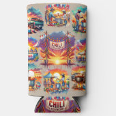 Westerne Chili Cookoff Scenes 1 Seltzer Blikjeskoeler (Voorkant)