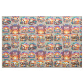 Westerne Chili Cookoff Scenes 1 Stof (Fat Quarter)