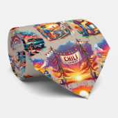 Westerne Chili Cookoff Scenes 1 Stropdas (Opgerold)