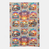 Westerne Chili Cookoff Scenes 1 Theedoek (Verticaal)