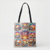 Westerne Chili Cookoff Scenes 1 Tote Bag (Voorkant)