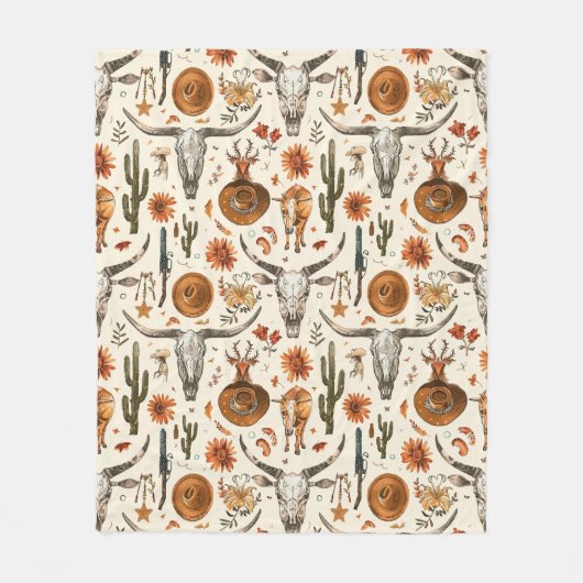 Westerne chique fleecedeken fleece deken (Voorkant)