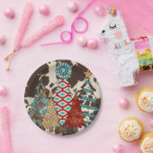 Westerne Christmas Tree Party Papieren Borden Papieren Bordje (Feest)