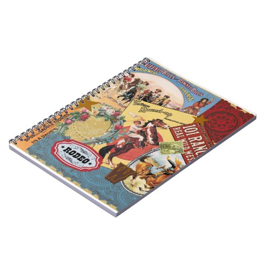  westerne collage-laptop notitieboek (Linkerzijde)