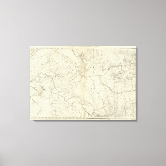 Westerne Colorado en een deel van Utah Canvas Afdruk (Voorkant)