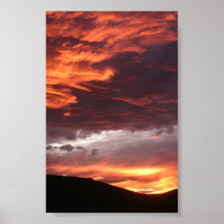 Westerne Colorado Sunset Poster