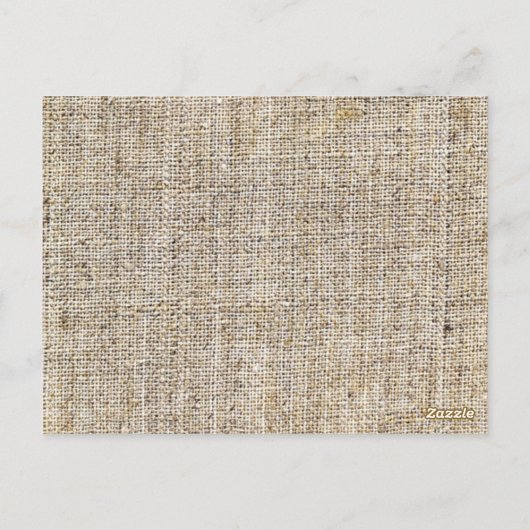 Westerne Country Burlap Zonnebloem bruiloft bedank Briefkaart (Achterkant)