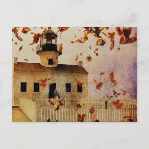 Westerne Country Church Chapel Herfst Herfstblader Briefkaart