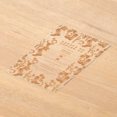 Westerne Country Cowboy Boots Zadelen Verjaardag O Acryl Uitnodigingen (Laagn)