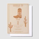 Westerne Country Cowboy Boots Zadelen Verjaardag O Vellum Uitnodigingen (Offset)