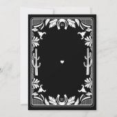 Westerne Country Cowboy Rustic Wedding Bedankkaart (Achterkant)