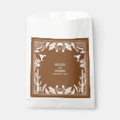 Westerne Country Cowboy Rustic Wedding Bedankzakje (Voorkant)