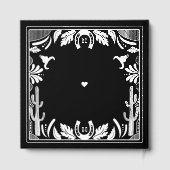 Westerne Country Cowboy Rustic Wedding Gastenboek (Achterkant)