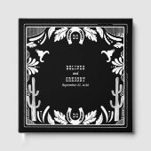 Westerne Country Cowboy Rustic Wedding Gastenboek (Voorkant)
