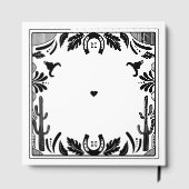 Westerne Country Cowboy Rustic Wedding Gastenboek (Achterkant)