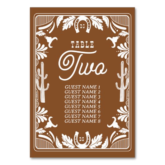 Westerne Country Cowboy Rustic Wedding Kaart (Voorkant)