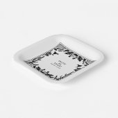 Westerne Country Cowboy Rustic Wedding Papieren Bordje (Gebogen)