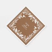 Westerne Country Cowboy Rustic Wedding Servet (Hoek)