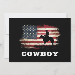 Westerne Country Mannen Rodeo Southern Retro Cowbo Kaart