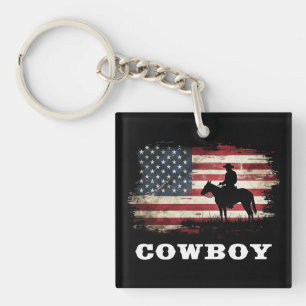 Westerne Country Mannen Rodeo Southern Retro Cowbo Sleutelhanger