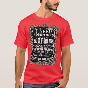Westerne country Music-luipaard Ik heb iets nodig T-shirt