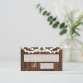 Westerne country Shower Weduwplatte kaart Plaatskaartje (Staand voorkant)