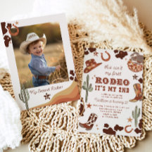 Westerne cowboy 2e Rodeo foto Verjaardagsfeest