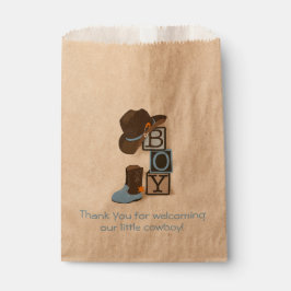 Westerne Cowboy Baby shower Favor Bag Bedankzakje