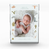 Westerne Cowboy Baby Verticale foto Keepsake (Voorkant)