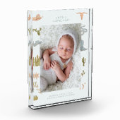 Westerne Cowboy Baby Verticale foto Keepsake (Links)