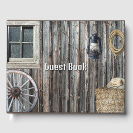 Westerne Cowboy Barn Tapestry Gastenboek