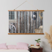 Westerne Cowboy Barn Tapestry Hangend Wandkleed (Slaapkamer)