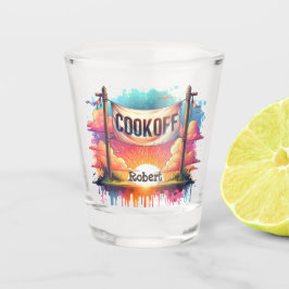 Westerne Cowboy BBQ Cookoff Custom Shot Glas