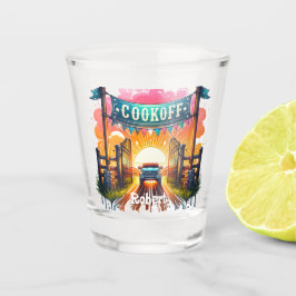 Westerne Cowboy BBQ Cookoff Custom Shot Glas