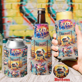 Westerne Cowboy BBQ Cookoff Scènes 1 Aangepast Blikjeskoeler