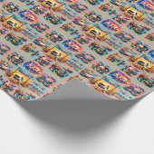 Westerne Cowboy BBQ Cookoff Scènes 1 Cadeaupapier (Hoek)