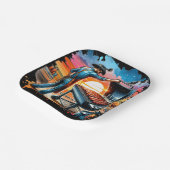 Westerne Cowboy BBQ Pit en Cook Papieren Bordje (Gebogen)