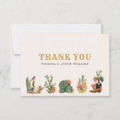 Westerne Cowboy Bedankkaart (Voorkant)