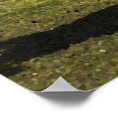 Westerne cowboy bij Palomino Horse Poster (Hoek)