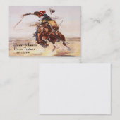 Westerne cowboy bij Sjabloon van Bucking Horse Visitekaartje (Voorkant / Achterkant)