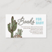 Westerne Cowboy Boeken voor Baby shower Kaart (Voorkant)