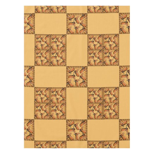Westerne Cowboy Boot Block Design Table Cloth Tafelkleed (Voorkant)