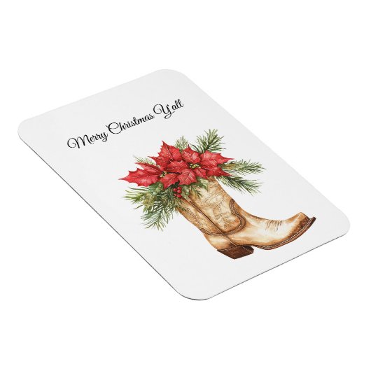 Westerne Cowboy Boot Christmas Magneet (Rechterzijde)