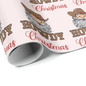 Westerne Cowboy boot Christmas Wrapping Paper Cadeaupapier (Rol Hoek)