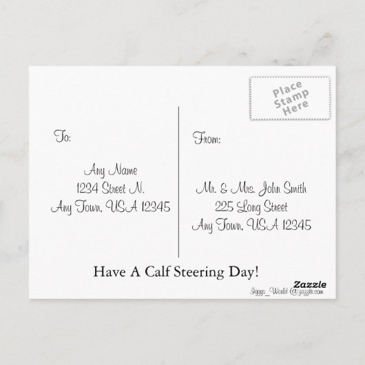 Westerne Cowboy Boot Happy Birthday Briefkaart (Achterkant)