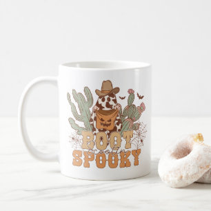 Westerne Cowboy Boot Scootin Spooky Halloween Koffiemok