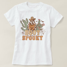 Westerne Cowboy Boot Scootin Spooky Halloween T-shirt