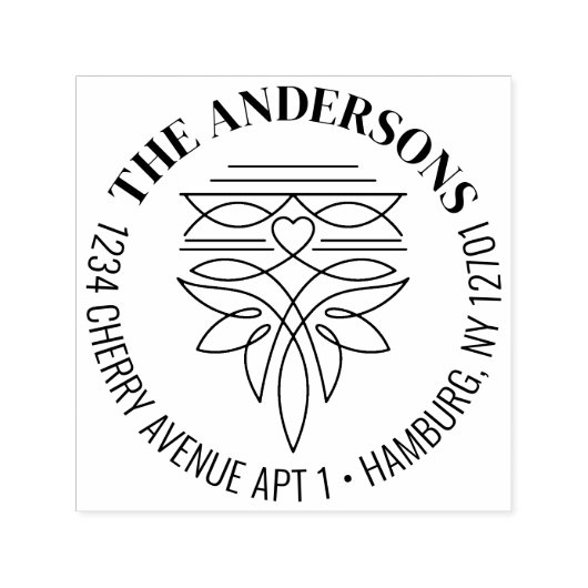 Westerne Cowboy Boot Stitch Pattern Retouradres Zelfinktende Stempel (Design)