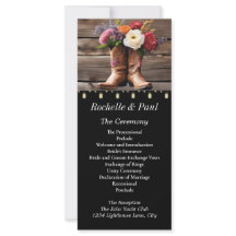 Westerne Cowboy Boots Floral Elegant Mason Jar